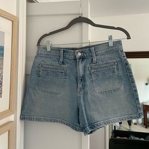 J.Crew Point Sur patch-pocket short in light River wash